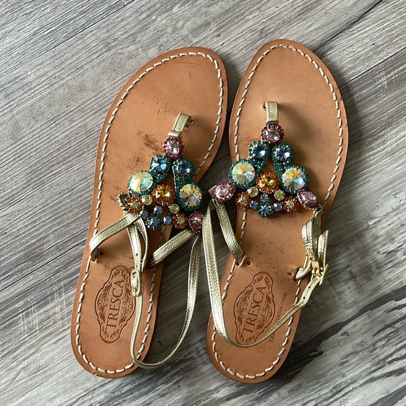 Tresca Italia Shoes - NWOB Tresca Italia Custom Hand-Crafted Sandals 
Sz 10 (41)